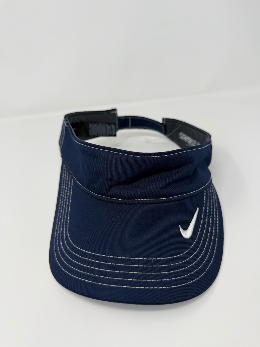 Nike Navy Visor with White Swoosh